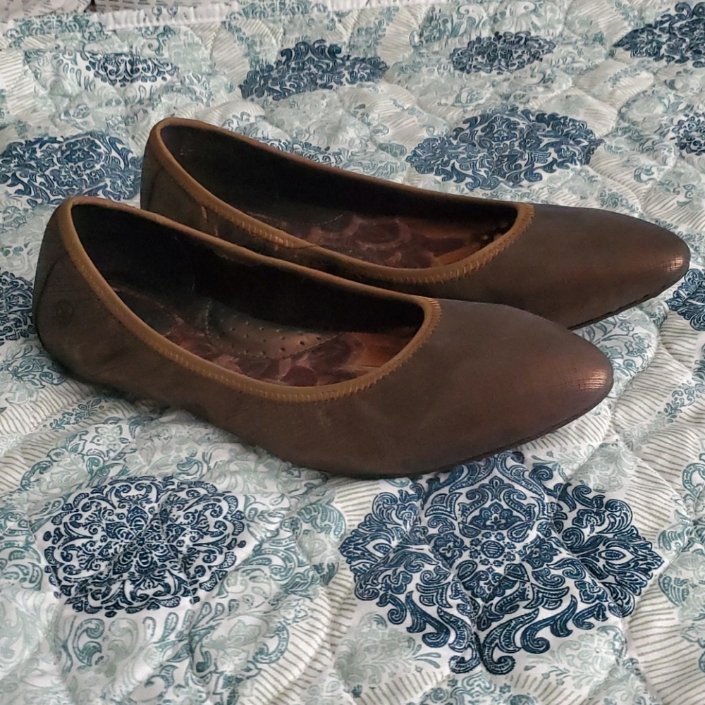 Bronze Born flats.